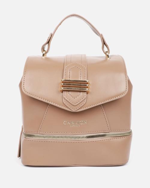 Flap-Over Backpack with Detachable Strap