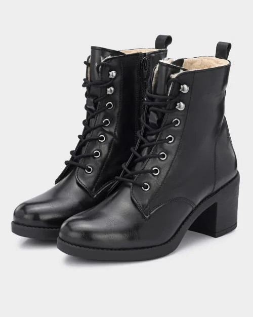 Ankle-Length Lace-Up Boots
