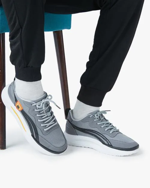 Men Low-Top Lace-Up Sneakers