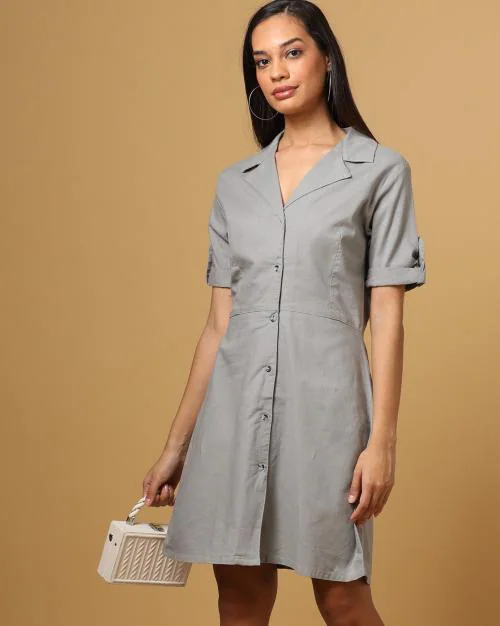 Cotton Shirt Dress