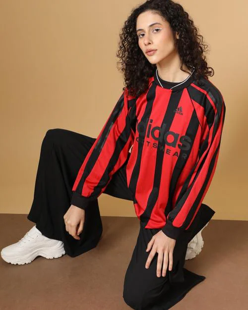 W EXPRESS LS Striped Crew-Neck T-Shirt