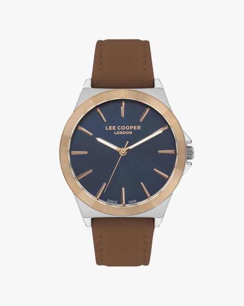 LC07347.592 Analogue Watch with Leather Strap