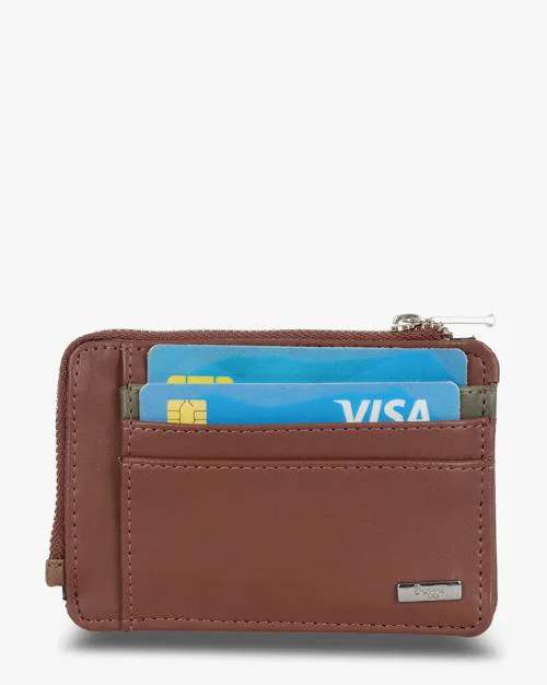 Card Holder with Zip Closure