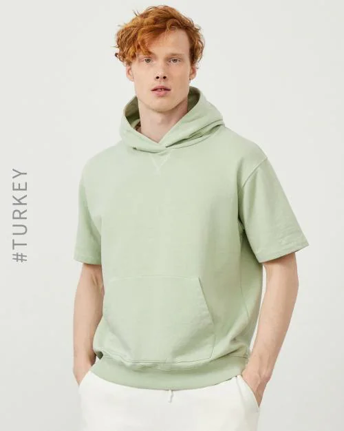 Cotton Hoodie with Kangaroo Pocket