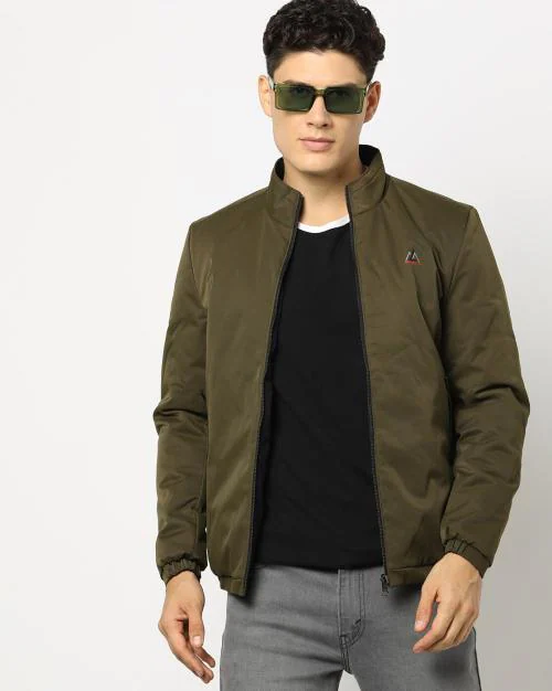 Zip-Front Bomber Jacket