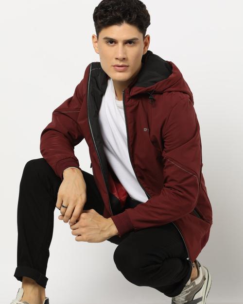 Zip-Front Hooded Jacket