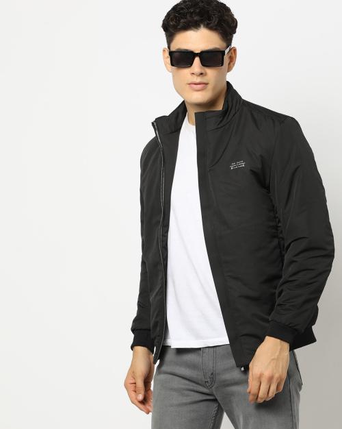 Zip-Front Bomber Jacket