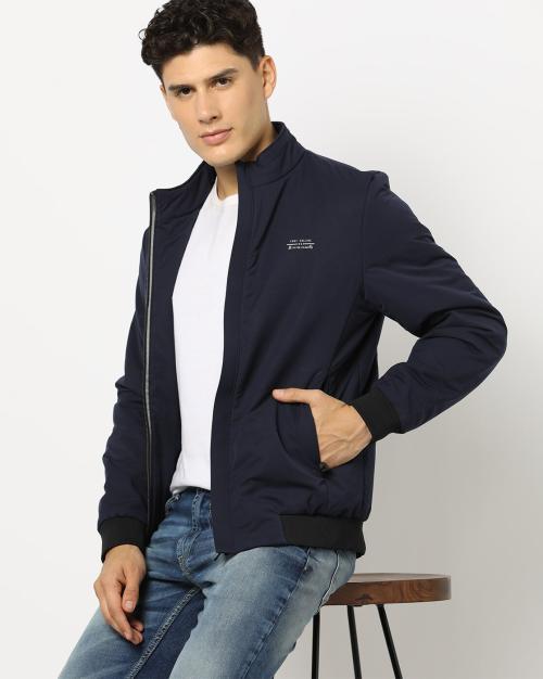 Zip-Front Bomber Jacket