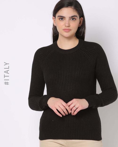 Knitted Round-Neck Pullover
