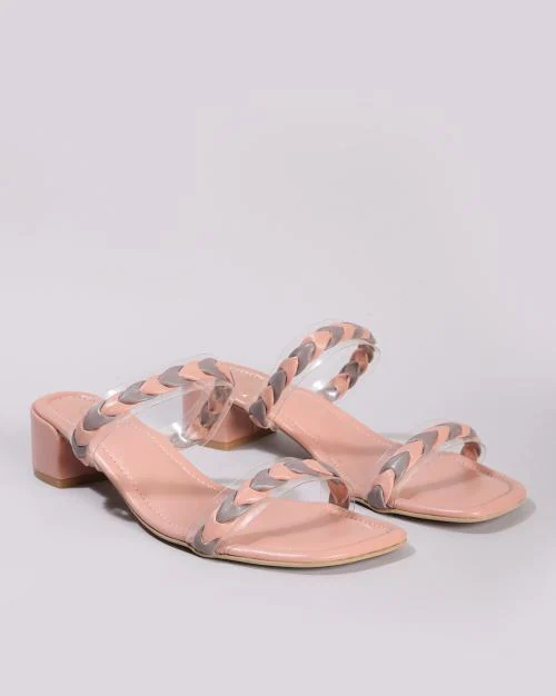 Women Square-Toe Block-Heeled Sandals