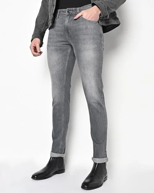 Low Rise Skinny Fit Narrow Leg Jeans