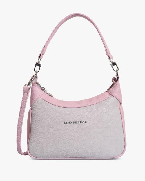 Colourblock Sling Bag with Metal Logo Accent