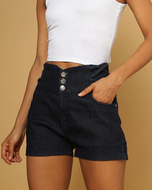 Slim Fit Denim Shorts