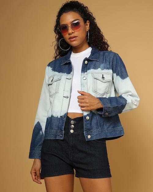 Washed Slim Fit Denim Jacket