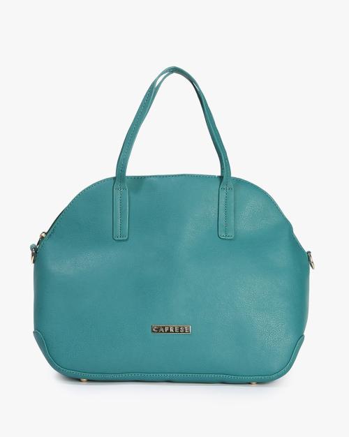 Leather Satchel with Dual-Handles