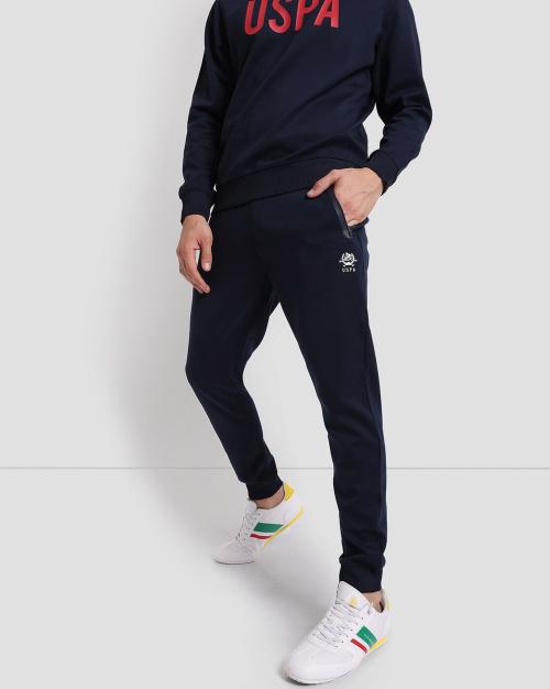 Men Cotton Joggers with Zipper Pockets