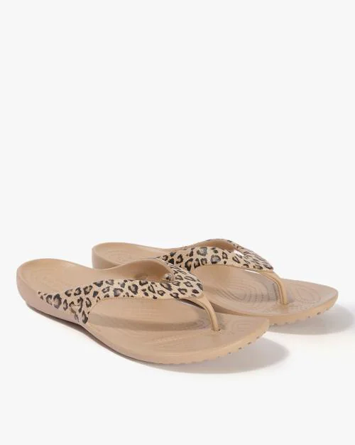 Kadee II Leopard Print Flip-Flops