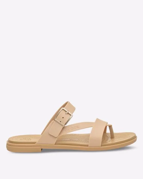 Slip-On Sandals with Criss-Cross Strap