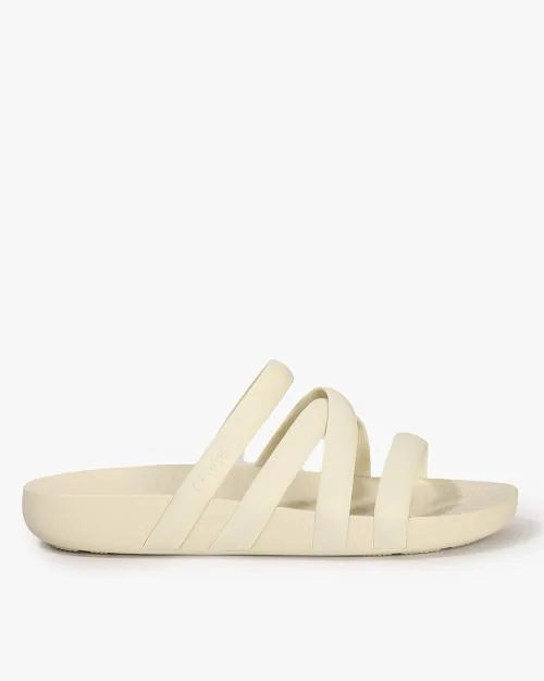 Slip-On Strappy Flat Sandals
