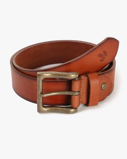 Leather Belt with Tang Clasp