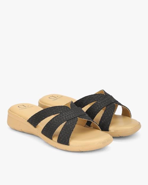 trendy slip on sandals