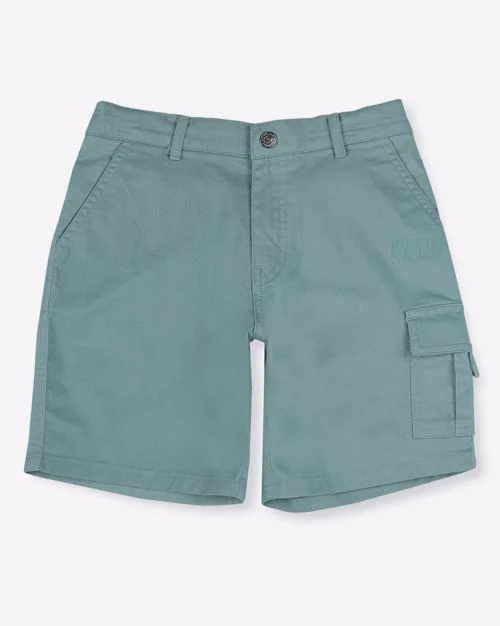 Cargo Shorts with Button Closure
