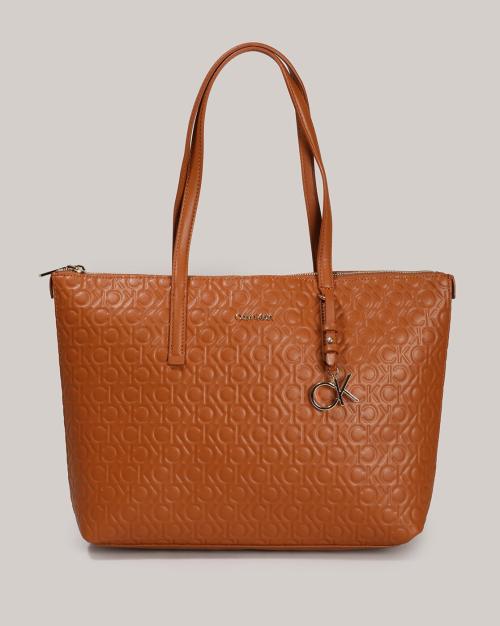 Logo Embossed Tote Bag