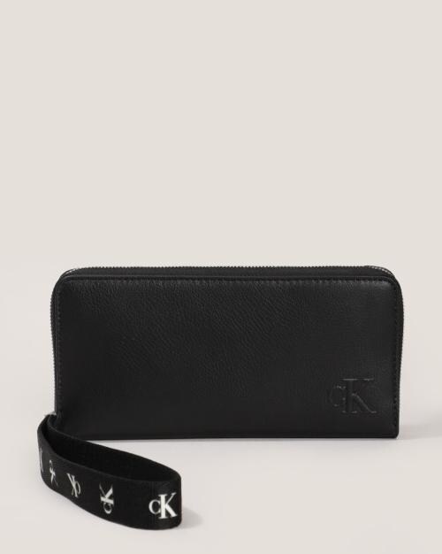Logo Embossed Zip-Around Wallet