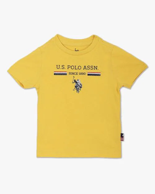 Boys Regular Fit Crew-Neck T-Shirt with Flick Heat Trans