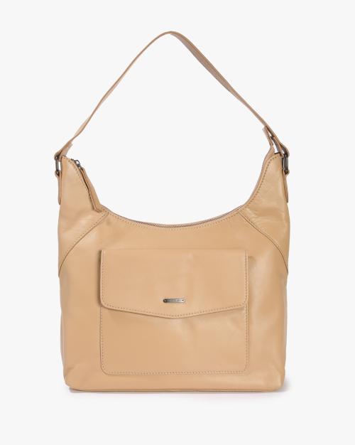 Hobo Bag with External Flap Pocket