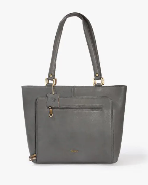 Buy Leather Tote Bag with Zip Closure Online at Best Prices in India