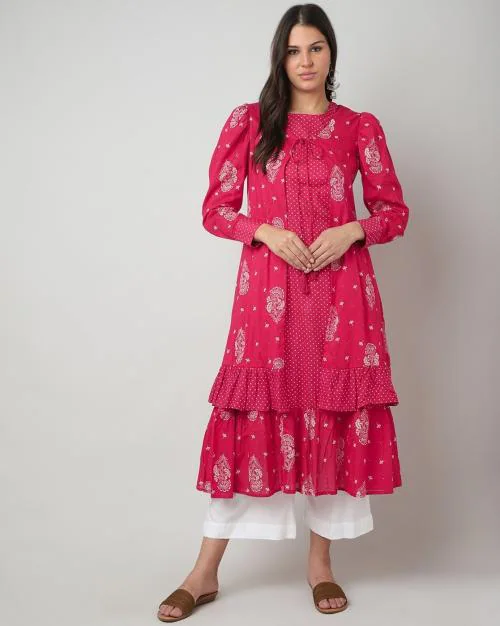 Floral Double Layered Kurta