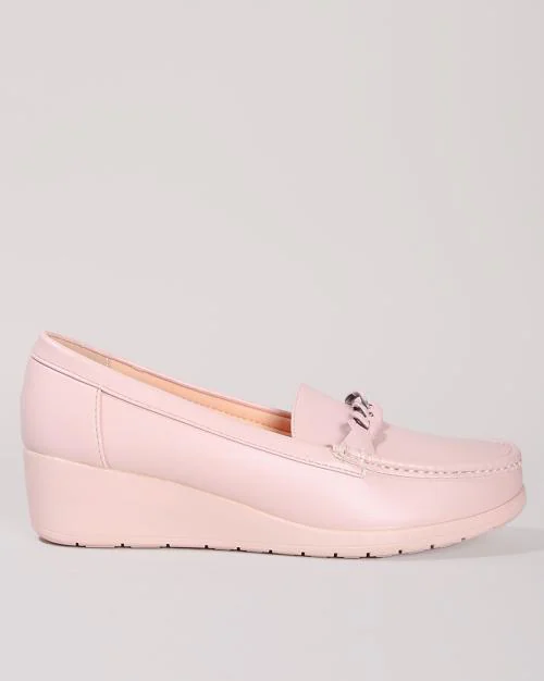 heeled slip on shoes