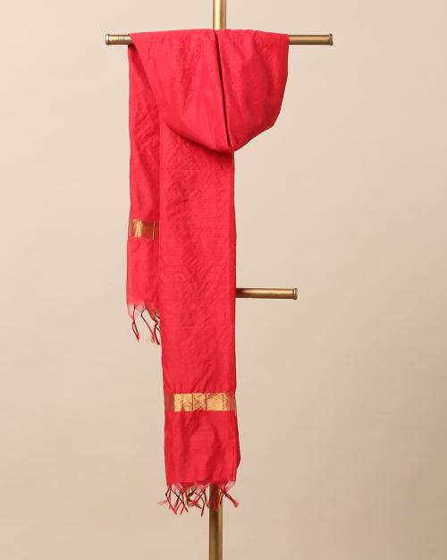 South Silk Dupatta with Zari Border