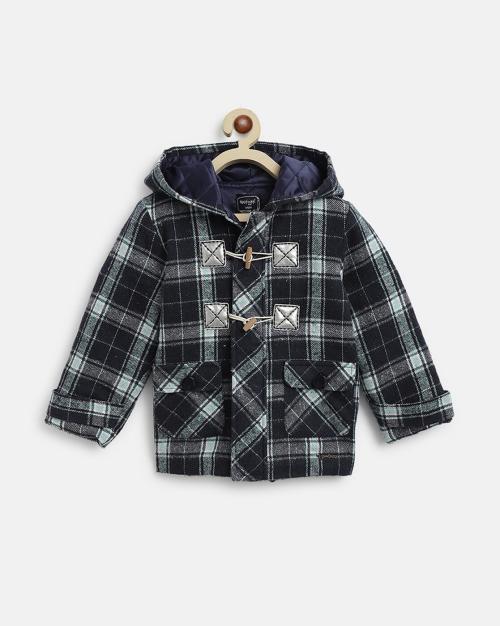 Checked Jacket with Hoodie