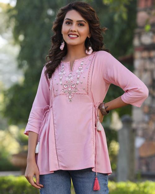 Floral Embroidered Tunic