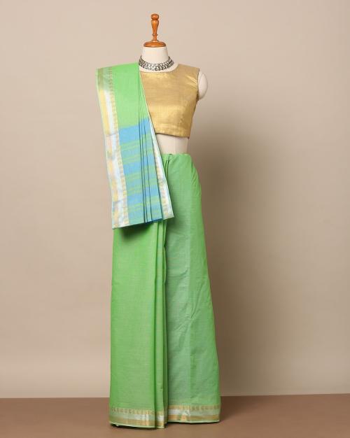 South Cotton Textured Saree with Zari Line