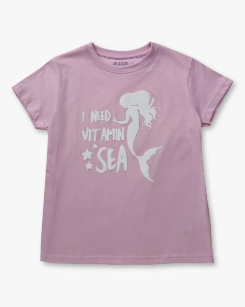 Graphic Print Crew-Neck T-Shirt