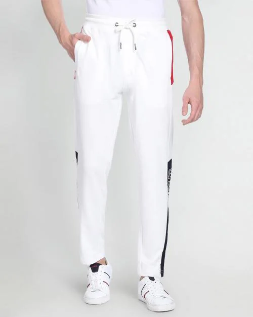 Placement Logo Print Track Pants