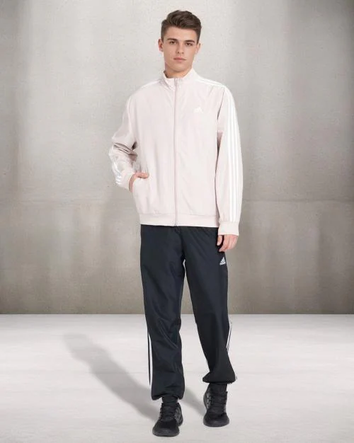 Men Brand Print Regular Fit Tracksuit