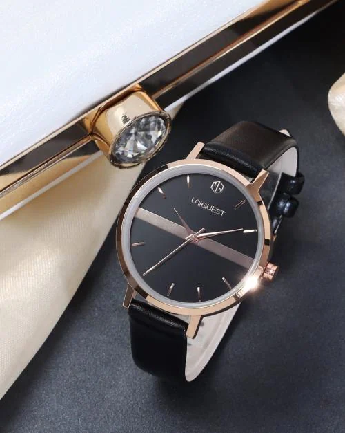 Green Gold Dial Analogue Fashion Watch For Women