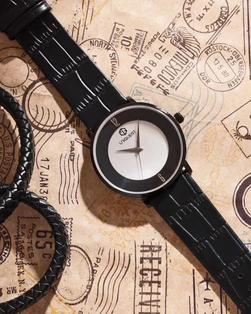 Black Dial Analogue Fashion Watch For Men