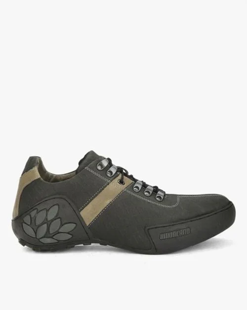Woodland Men Black Shoes