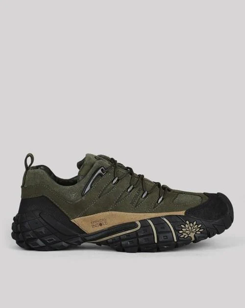 Woodland Men Olive Green Shoes