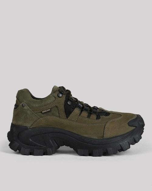 Woodland Men Olive Green Shoes
