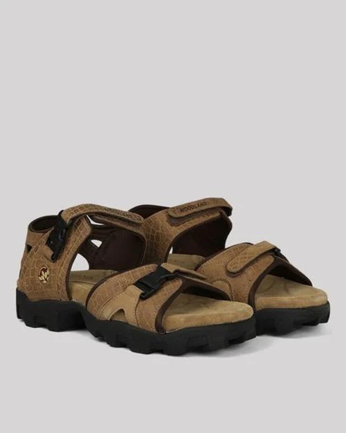 Woodland Men Camel Sandals