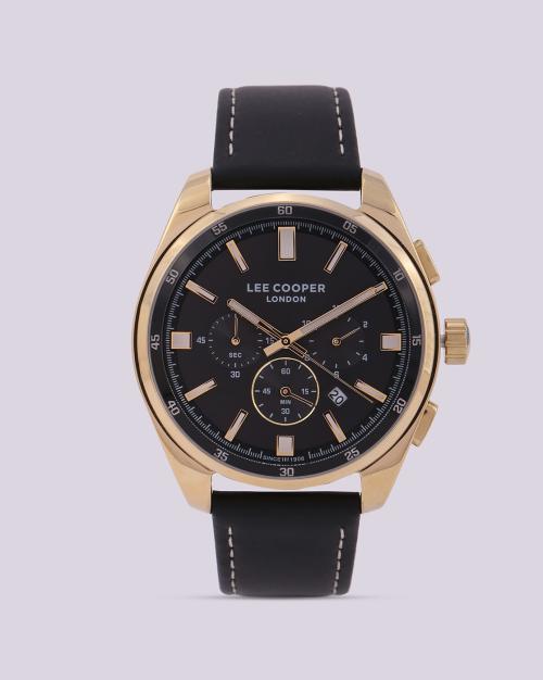 LC07514.151 Multifunction Watch with Leather Strap