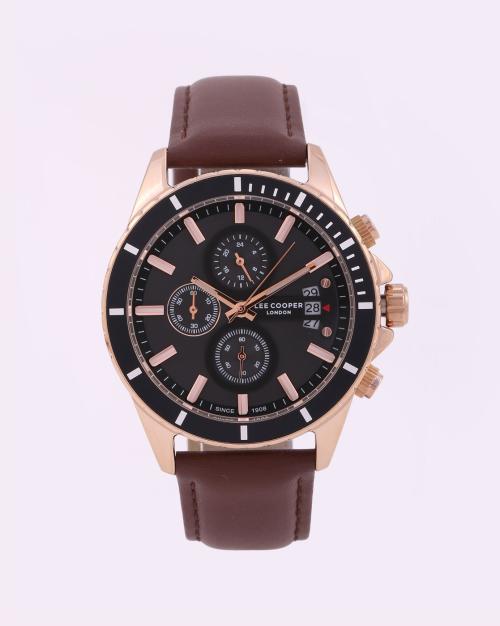 Men LC07530.452 Multifunction Watch with Leather Strap