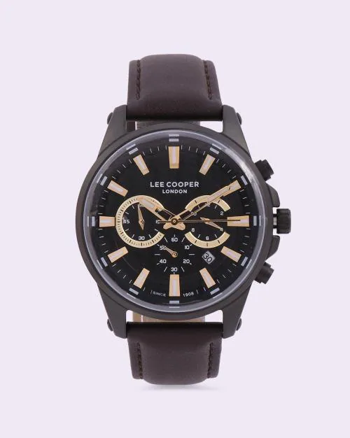 Men LC07525.154 Multifunction Watch with Leather Strap