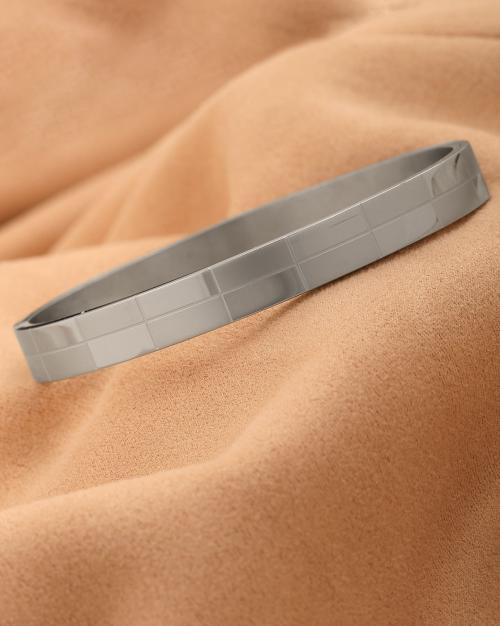 Silver Openable Stainless Steel Bracelet